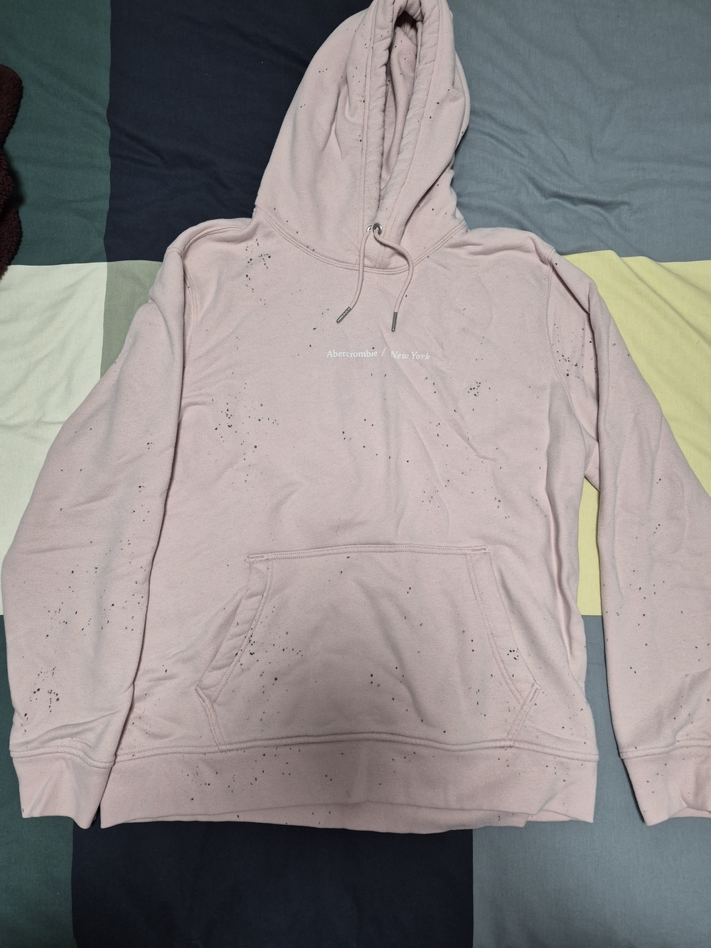 Abercrombie & Fitch Light Pink Speckled Pullover Hoodie